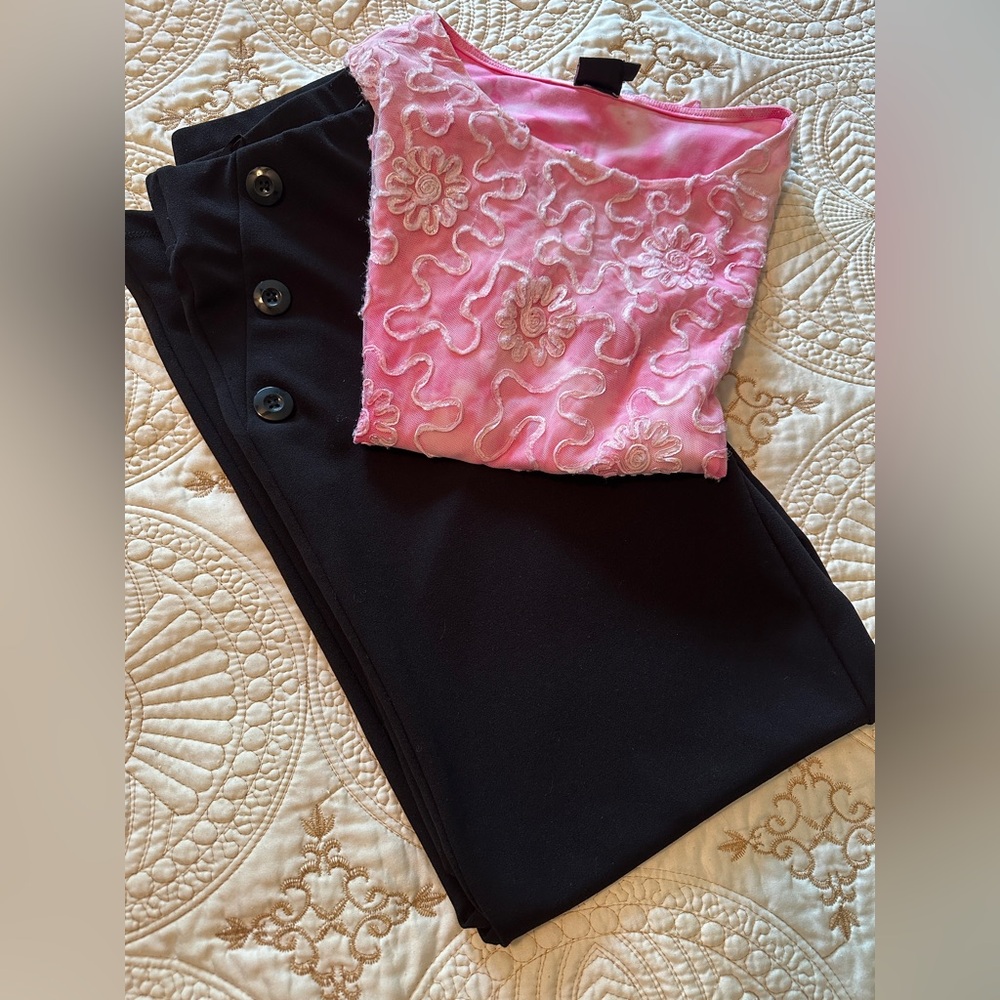 Chic Black Women's Trousers and beautiful top lot
